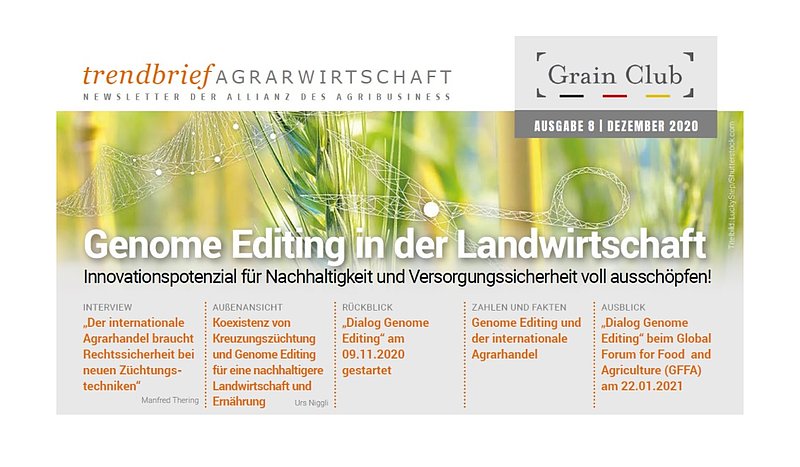 trendbrief agrarwirtschaft – Ausgabe 8: Genome Editing in der Landwirtschaft